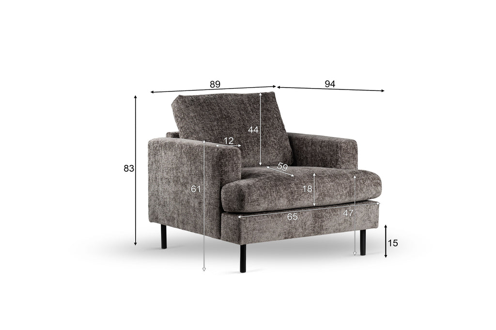 update alt-text with template 1 zits fauteuil, stof Haga 16, E230 antraciet-Not available-1-zits-fauteuil-stof-elite-e230-antraciet-7-1 zits fauteuil, stof Haga 16, E230 antraciet Kleur Antraciet Kleurcode E230 Materiaal Hout/Stof Materiaal poten Staal Zithoogte (cm) 47 Zitdiepte (cm) 59 Zitbreedte (cm) 63 Doorsnee poot (cm) 3 Dikte zitting (cm) 18 Armleuninghoogte (cm) 61 Aantal colli 1 Afmeting colli 1 (cm) 94x90x50 Montage Zelfmontage Bruto gewicht (kg) 39 Stof martindale 60000 Stofsamenstelling 100% PES