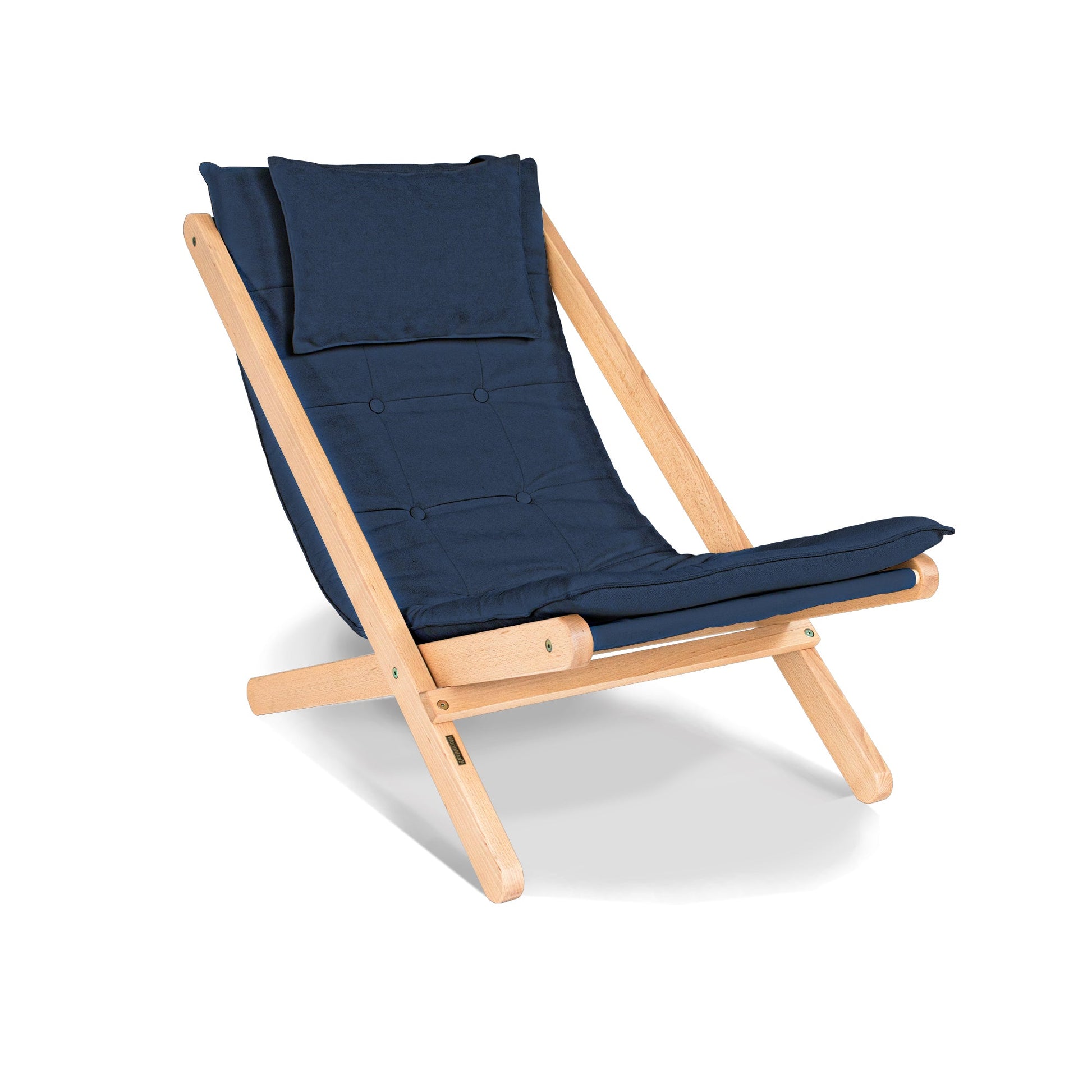 update alt-text with template ALLEGRO Wooden Deckchair Cushion Seat-Stoel-Marior HOME-Untreated-Blue-Allegro_deckchair_blue_9b29caf5-5f79-4ff2-a25f-f1238b3d7e36-chairs, stoel-Product type: folding deck chair with soft seat pad Frame material: solid beech wood (certified FSC) Frame colours: untreated (no oil, no varnish) natural (linseed oil) walnut (linseed oil) Seat: polyester fabric, polyurethane foam filling Fabric colours: 10 colours available Backrest adjustment: no Assembly: one person easy assembly A