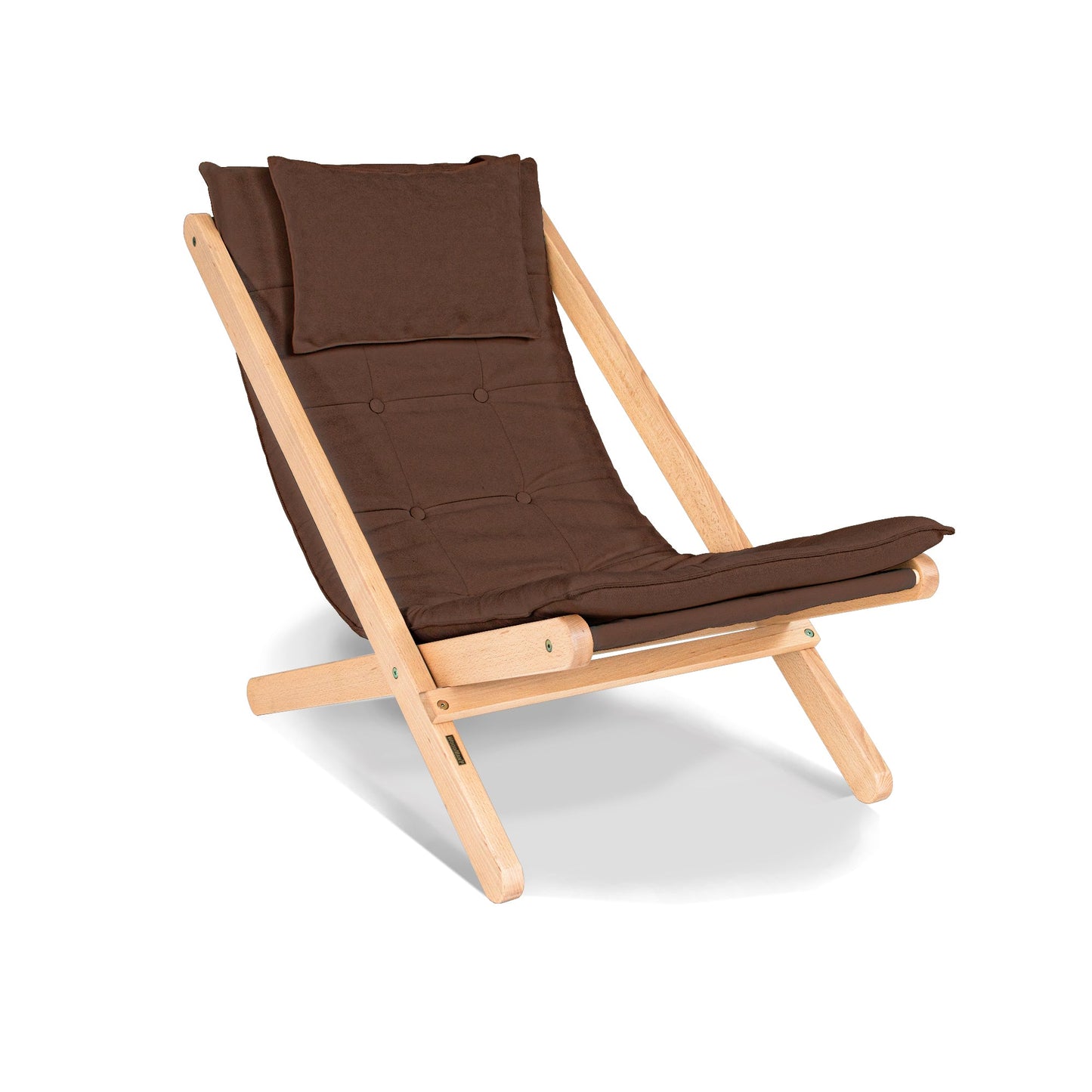 update alt-text with template ALLEGRO Wooden Deckchair Cushion Seat-Stoel-Marior HOME-Untreated-Brown-Allegro_deckchair_brown_ad6f0045-5ec5-445a-ba58-5fd9f5e85dac-chairs, stoel-Product type: folding deck chair with soft seat pad Frame material: solid beech wood (certified FSC) Frame colours: untreated (no oil, no varnish) natural (linseed oil) walnut (linseed oil) Seat: polyester fabric, polyurethane foam filling Fabric colours: 10 colours available Backrest adjustment: no Assembly: one person easy assembly