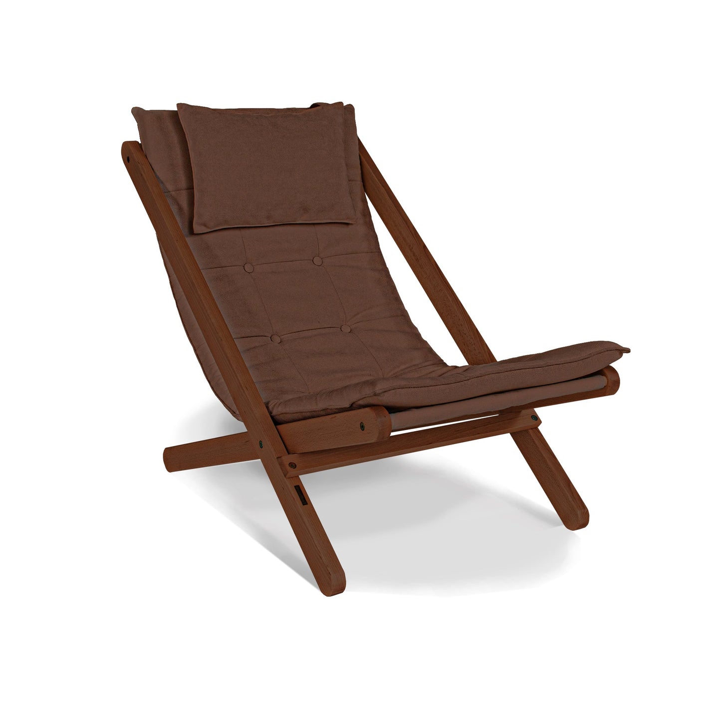 update alt-text with template ALLEGRO Wooden Deckchair Cushion Seat-Stoel-Marior HOME-Walnut-Brown-Allegro_deckchair_walnut_brown_378db16b-7369-4f02-a89e-18b528e6454b-chairs, stoel-Product type: folding deck chair with soft seat pad Frame material: solid beech wood (certified FSC) Frame colours: untreated (no oil, no varnish) natural (linseed oil) walnut (linseed oil) Seat: polyester fabric, polyurethane foam filling Fabric colours: 10 colours available Backrest adjustment: no Assembly: one person easy asse