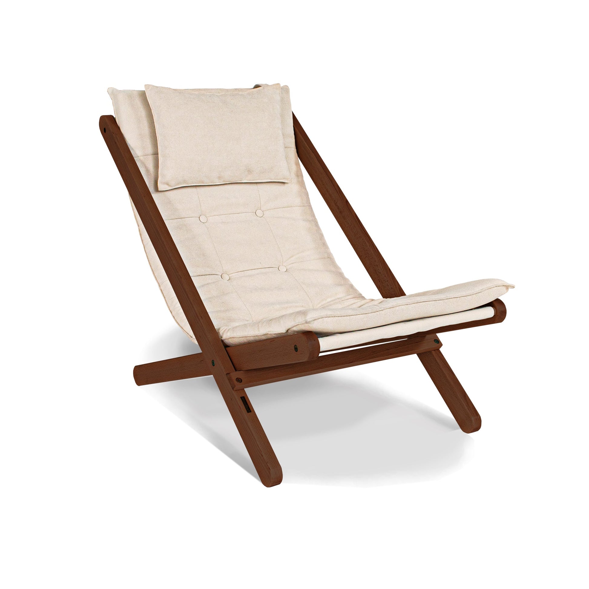 update alt-text with template ALLEGRO Wooden Deckchair Cushion Seat-Stoel-Marior HOME-Walnut-Cream-Allegro_deckchair_walnut_cremy_165cfa75-8db5-4d14-8018-1e361e47ae8b-chairs, stoel-Product type: folding deck chair with soft seat pad Frame material: solid beech wood (certified FSC) Frame colours: untreated (no oil, no varnish) natural (linseed oil) walnut (linseed oil) Seat: polyester fabric, polyurethane foam filling Fabric colours: 10 colours available Backrest adjustment: no Assembly: one person easy asse