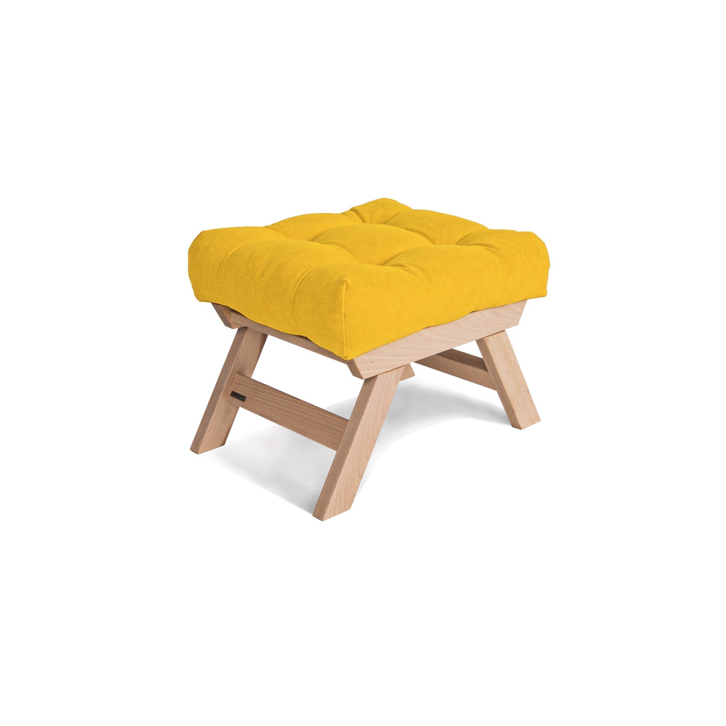 update alt-text with template ALLEGRO Pouffe Wood Natural-Poef-Marior HOME-Untreated-Yellow-Allegro_pouffe_yellow_7445cf4c-da49-4a50-b115-de79fe2ba823-poef, pouffes-Product type: pouffe Frame material: solid beech wood (certified FSC) Frame colours: untreated (no oil, no varnish) natural (linseed oil) walnut (linseed oil) Seat: polyester fabric, hollow fibre filling Fabric colours: 10 colours available Assembly: item is assembled Country of origin: Ukraine Manufacturer warranty: 2 years WEIGHTS & DIMENSIONS