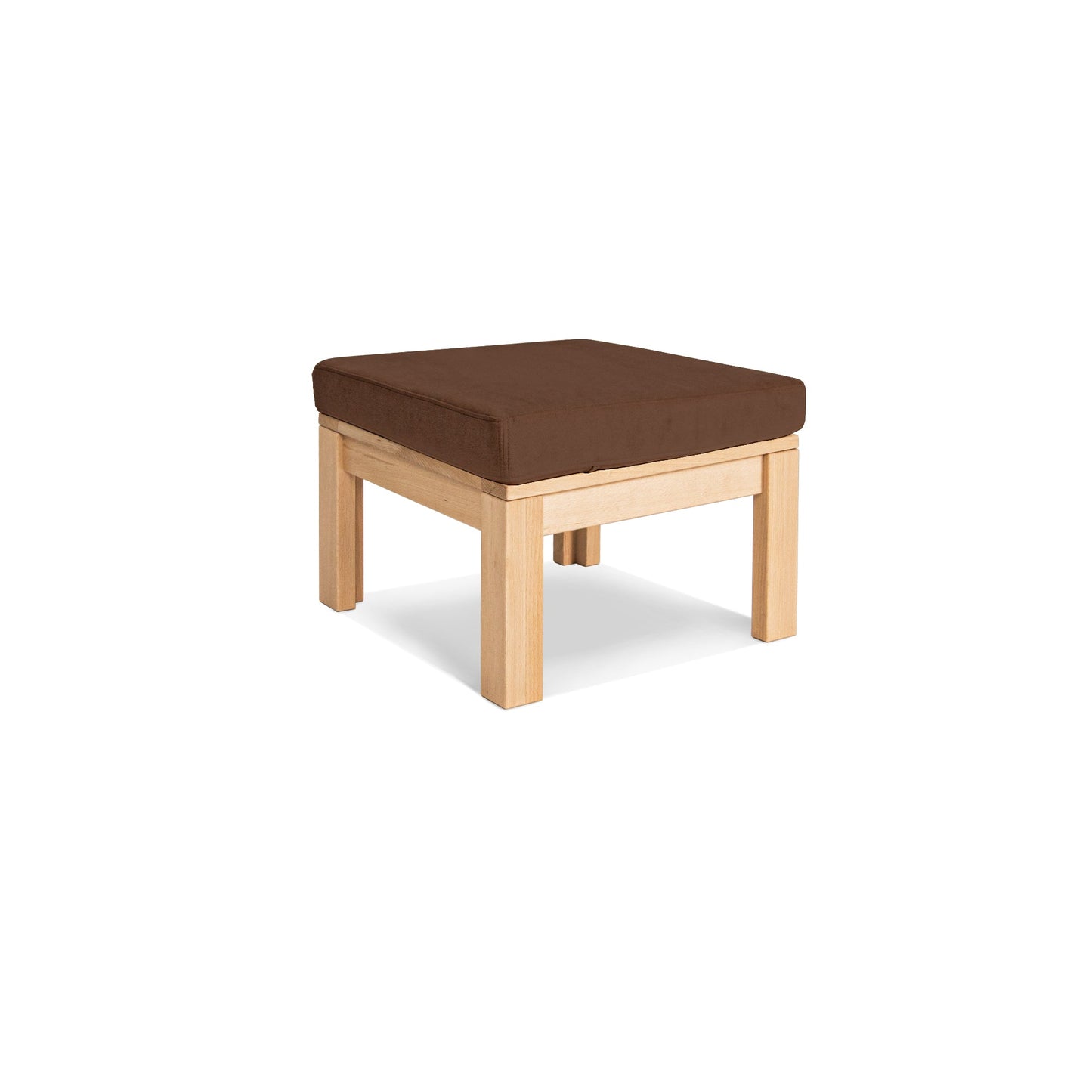 update alt-text with template MEXICO Pouffe Coffee Table, Solid Wood-Poef-Marior HOME-Untreated-Brown-Mexico_table_pouffe_brown_f144356d-45d2-4f6e-ac4c-fdddf8db6572-poef, pouffes-Product type: pouffe Frame material: solid beech wood (certified FSC) Frame colours: untreated (no oil, no varnish) natural (linseed oil) walnut (linseed oil) Seat: polyester fabric, polyurethane foam filling Fabric colours: 10 colours available Assembly: one person easy assembly Assembly instruction: included Assembly tools: inclu