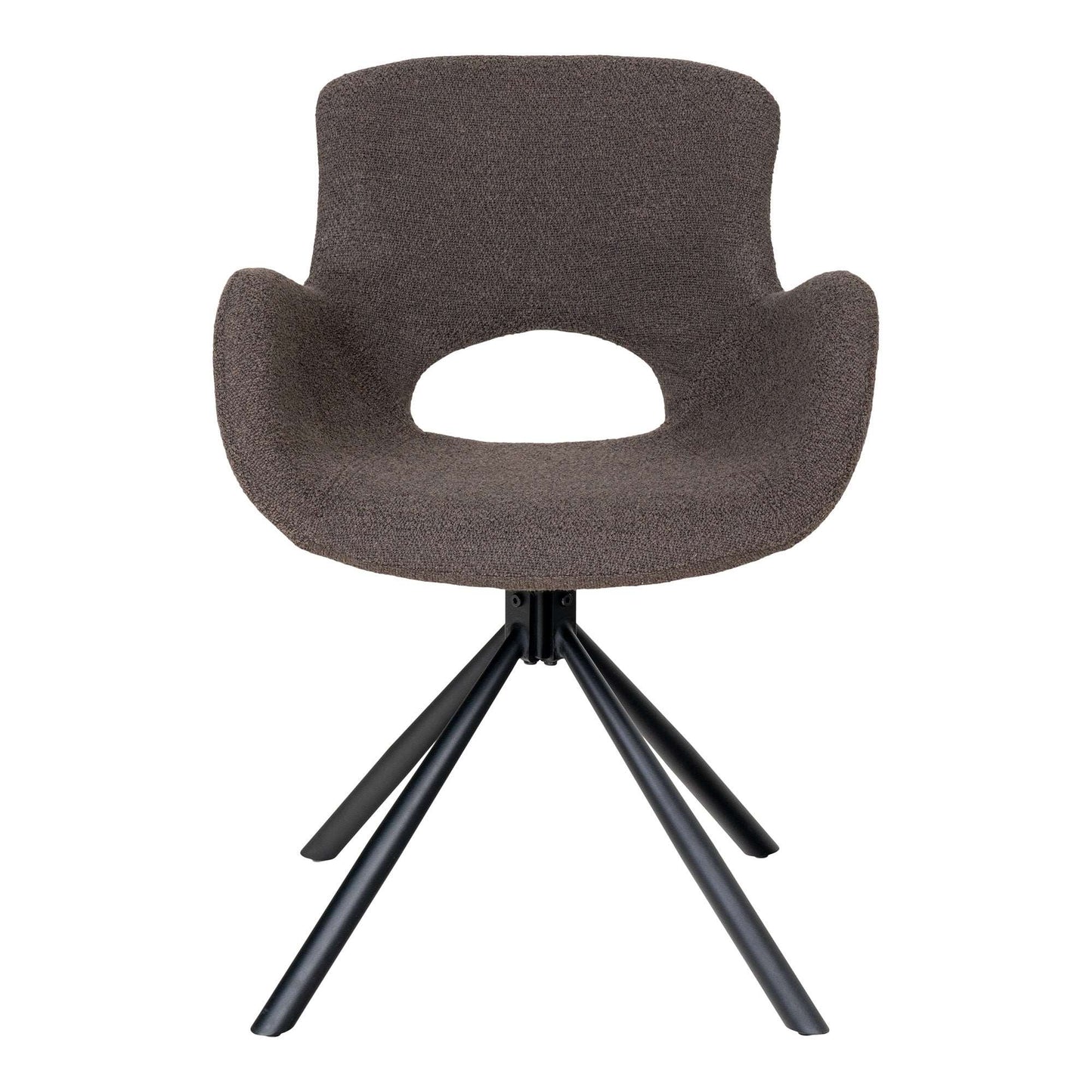 Amorim Dining Chair - Eetkamerstoel Bouclé Paddenstoelkleur - set van 2-Stoel-House Nordic-amorim-dining-chair-dining-chair-in-boucle-mushroom-with-swivel-set-of-2-2-eetkamerstoel, keuken, stoel-Eetkamerstoel, Bouclé paddestoelkleur. Draaibare stoel. Materiaal Stof, staal Kleur Paddestoel-5713917026760-1001187-Cerasus Homestyle