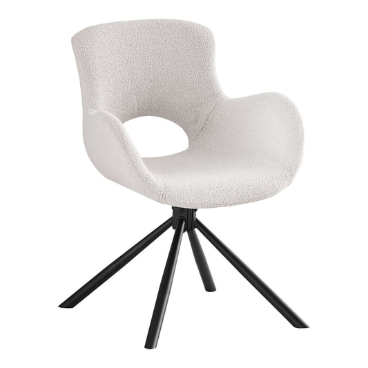 Amorim Dining Chair - Eetkamerstoel Bouclé Wit - set van 2-Stoel-House Nordic-amorim-dining-chair-dining-chair-in-boucle-off-white-with-swivel-set-of-2-1-eetkamerstoel, keuken, stoel-Eetkamerstoel, in bouclé gebroken wit. Draaibare stoel. Materiaal Stof, staal Kleur gebroken wit-5713917026753-1001186-Cerasus Homestyle