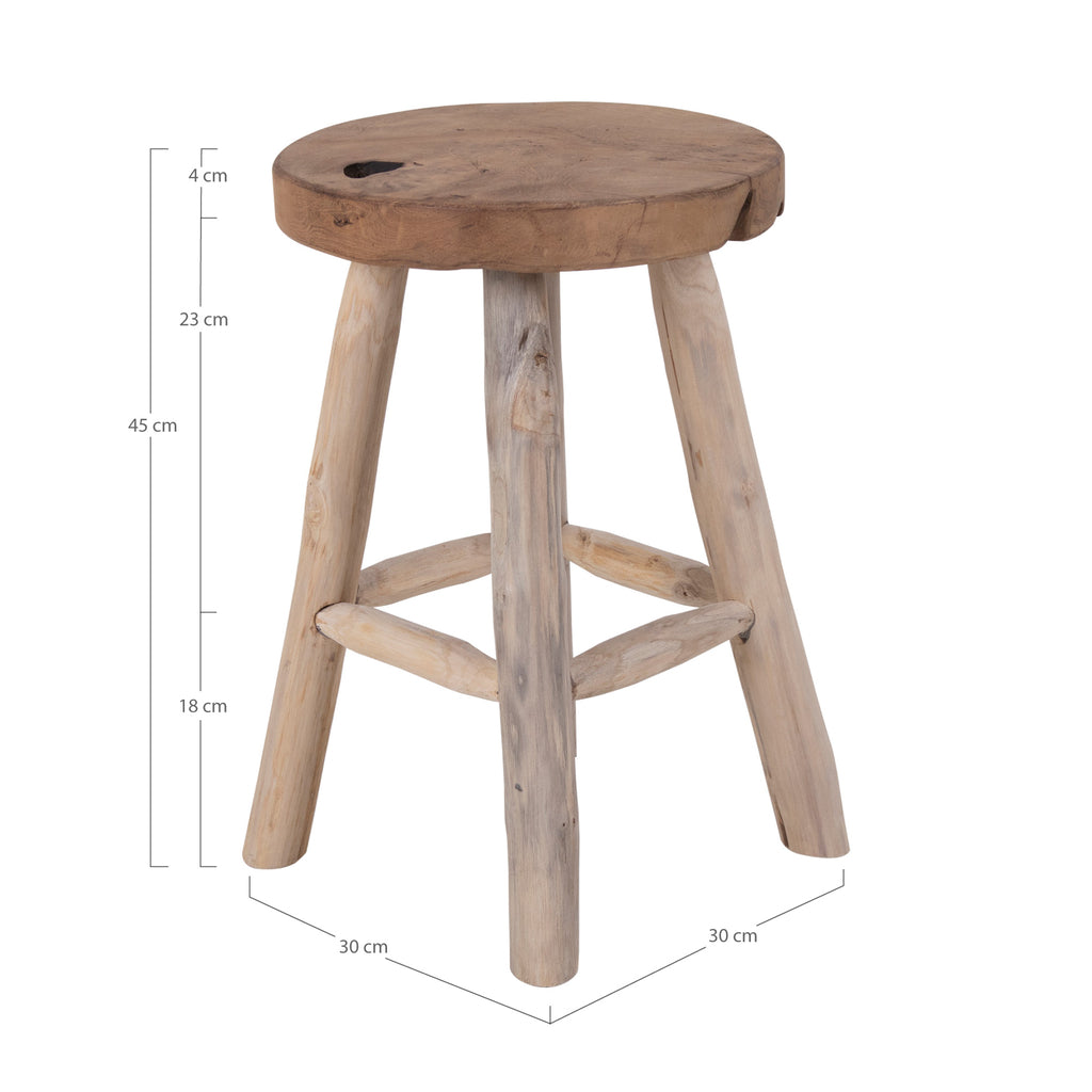 update alt-text with template Badia Teak Kruk - Kruk in teakhout met 4 poten-Badia Taburet-badia-teak-stool-stool-in-teak-with-4-legs-4-Kruk in teakhout met 4 poten Materiaal Teak Kleur Natuurlijk-5713917006113-1501100-Cerasus Homestyle