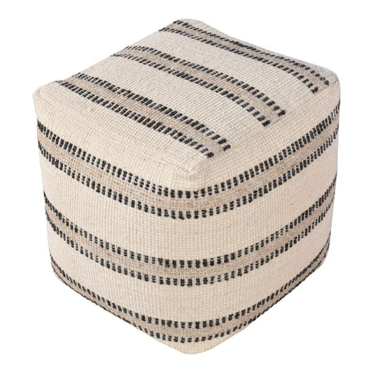 update alt-text with template Bally Pouf - Handgeweven, Ivoorkleur-Poef-House Nordic-bally-pouf-pouf-hand-woven-ivory-charcoal-40x40x40-cm-1-poef-Afmetingen 40x40x40 cm Materiaal Stof, schuim Kleur Ivoor / Houtskool-5713917024025-1504062-Cerasus Homestyle