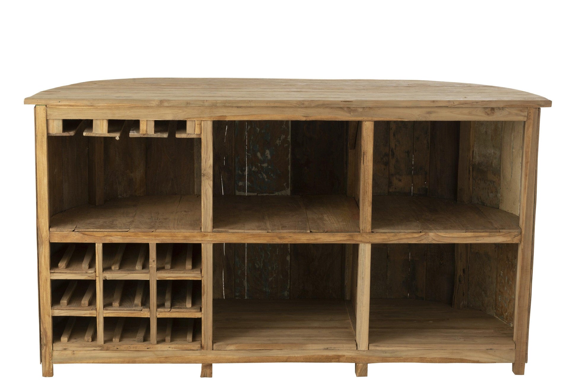 Loungy Bar Teakhout-Kast-J-Line-Teakhout-bar-loungy-wood-natural-9-bar-Breedte 65 Hoogte 108 Lengte 180 Gewicht 100 kg Verzameling ZOMER 2024 Kleur 1 NATUURLIJK Materiaal samenstelling TEAKHOUT (100%) Maximaal zitgewicht 150 Montage vereist Nvt-5400924408152-40815-Cerasus Homestyle