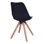 Bergen Dining Chair - Stoel in zwart - set van 2-Stoel-House Nordic-bergen-dining-chair-chair-in-black-with-natural-wood-legs-4-eetkamerstoel, stoel-Stoel in zwart met naturel houten poten Materiaal PU-leer, Resistent gegoten kunststof, Rubberwood Kleur Zwart-5713917003013-1001022-Cerasus Homestyle