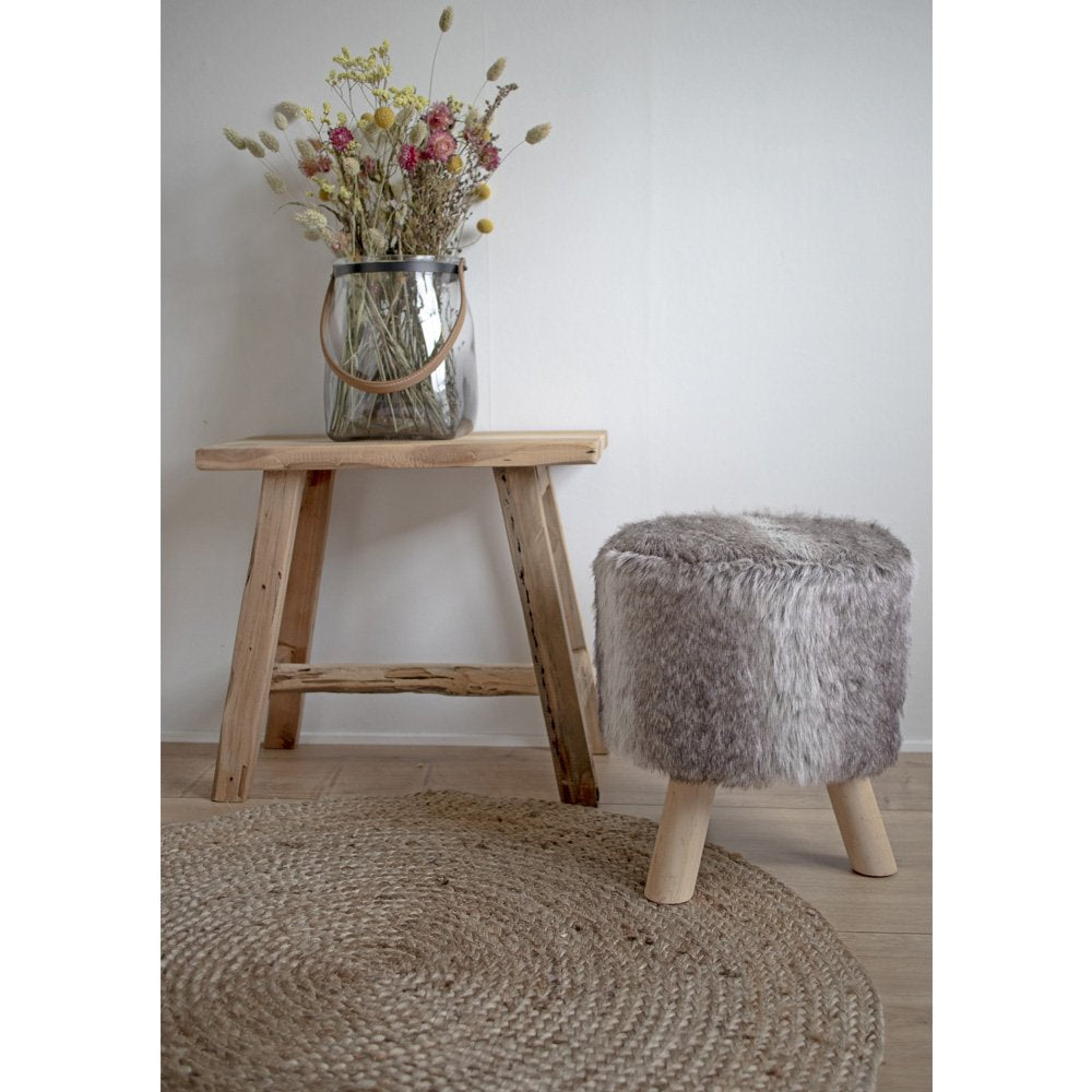 Tapis Bombay - Tapis en Jute Tressé #2 - Naturel Ø150 cm