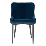Boston Dining Chair - Stoel in donkerblauw fluweel-Stoel-House Nordic-boston-dining-chair-chair-in-dark-blue-velvet-with-black-legs-3-eetkamerstoel, stoel-Stoel in donkerblauw fluweel met zwarte poten Materiaal Fluweel, staal Kleur Donkerblauw-5713917001217-1001230-Cerasus Homestyle