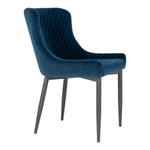 Boston Dining Chair - Stoel in donkerblauw fluweel-Stoel-House Nordic-boston-dining-chair-chair-in-dark-blue-velvet-with-black-legs-4-eetkamerstoel, stoel-Stoel in donkerblauw fluweel met zwarte poten Materiaal Fluweel, staal Kleur Donkerblauw-5713917001217-1001230-Cerasus Homestyle