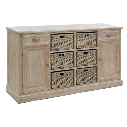 J-Line Dressoire met Manden Grijs-Kast-J-Line-buffet-6-basket-2-dr-2-d-wd-grey-w-1-Dressoir, kasten-Breedte 40 Hoogte 85,5 Lengte 158 Gewicht 36,44 kg Verzameling ZOMER 2017 Kleur 1 NATUURLIJK Materiaal samenstelling IJZER (5%), PAULOWNIA HOUT (75%), ROTAN (20%) Montage vereist Nvt-5414451134002-13400-Cerasus Homestyle