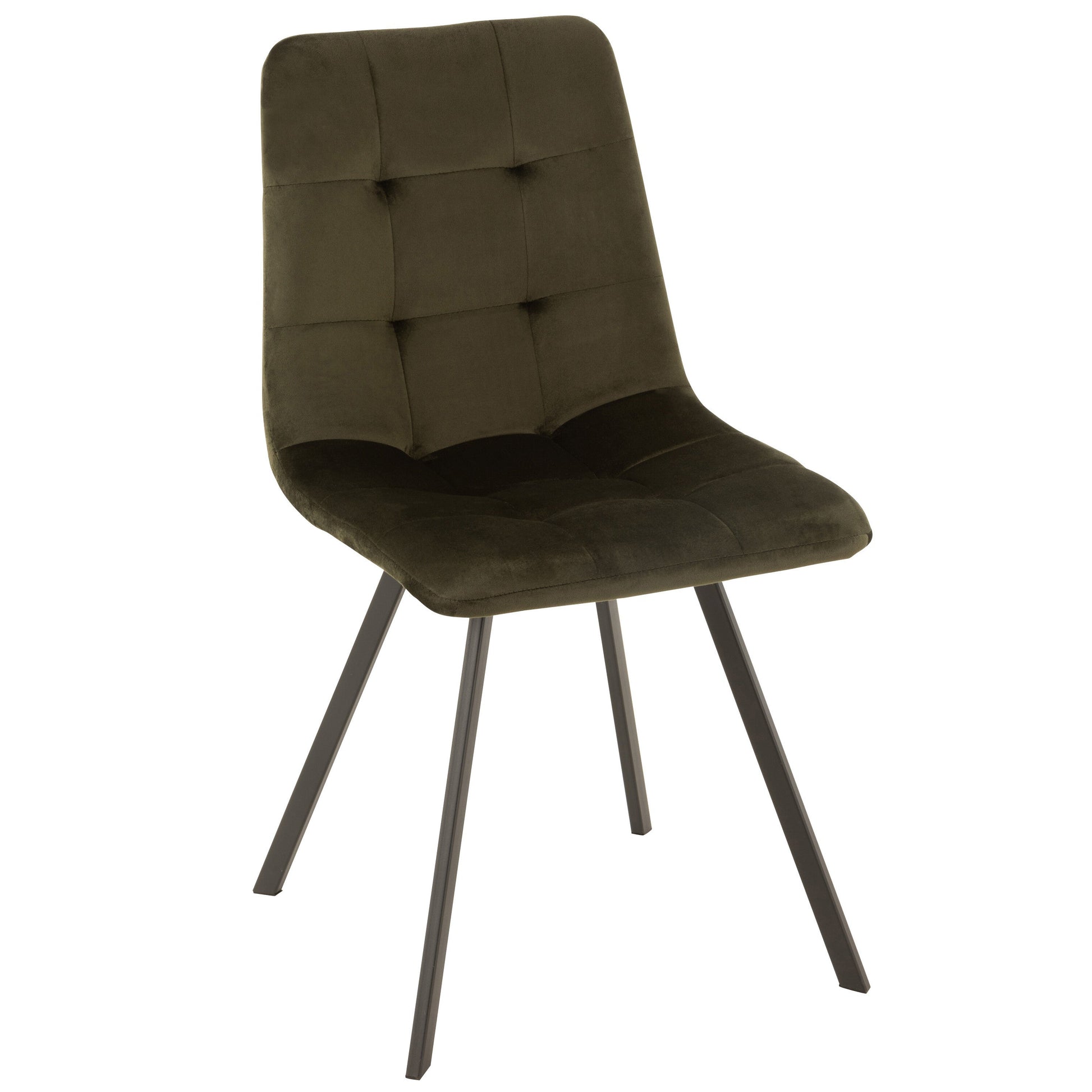 Morgan Stoel Textiel Donkergroen-Stoel-J-Line-Groen-chair-morgan-textile-met-d-grn-1-eetkamerstoel, stoel-Breedte 45 Hoogte 86 Lengte 54 Gewicht 4,53 kg Verzameling WINTER 2021 Kleur 1 GROEN Materiaal samenstelling METAAL (20%), SPONS (30%), TRIPLEX (20%), POLYESTER (30%) Maximaal zitgewicht 120 Stoelhoogte 48 Montage vereist Ja-5400924154929-15492-Cerasus Homestyle