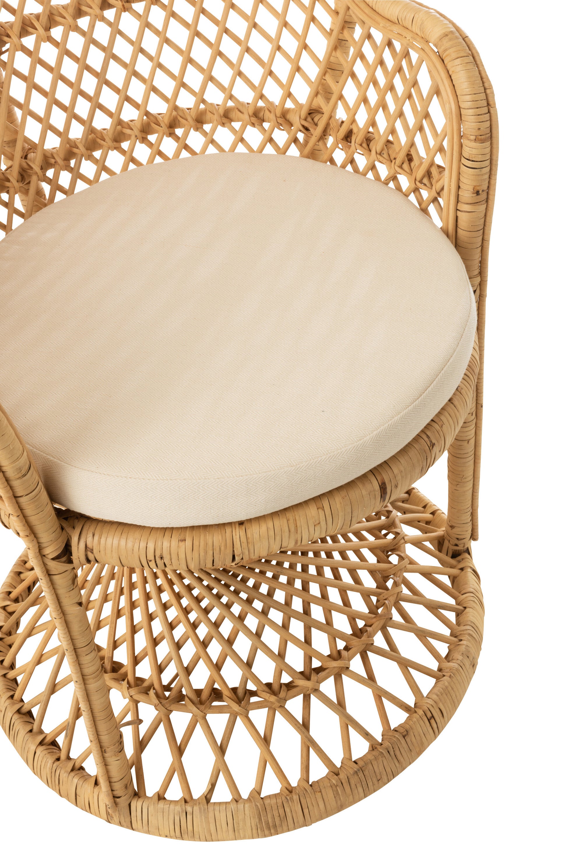 update alt-text with template Peacock Stoel - Rotan Naturel-Stoel-J-Line-Naturel-Rotan-chair-peacock-cushion-rat-nat-2-loungestoel, stoel-Inclusief kussen. Breedte 67 Hoogte 133 Lengte 105 Gewicht 7200 gr Verzameling Zomer 2021 Kleur Natuurlijk Materiaal samenstelling Rotan (100%) Maximaal zitgewicht 120 Zit diepte 48 Stoelhoogte 81-5400924112608-11260-Cerasus Homestyle