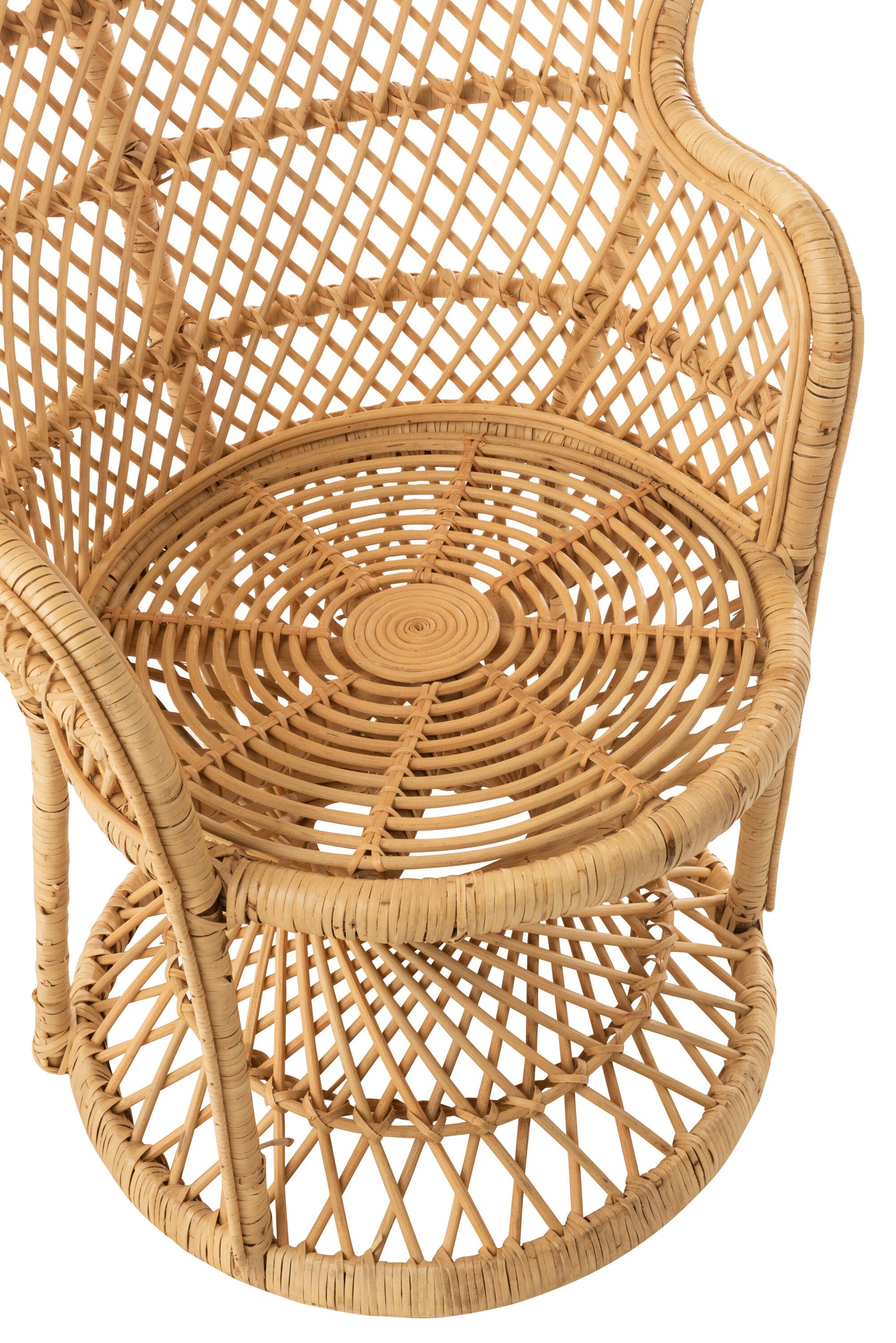 update alt-text with template Peacock Stoel - Rotan Naturel-Stoel-J-Line-Naturel-Rotan-chair-peacock-cushion-rat-nat-6-loungestoel, stoel-Inclusief kussen. Breedte 67 Hoogte 133 Lengte 105 Gewicht 7200 gr Verzameling Zomer 2021 Kleur Natuurlijk Materiaal samenstelling Rotan (100%) Maximaal zitgewicht 120 Zit diepte 48 Stoelhoogte 81-5400924112608-11260-Cerasus Homestyle