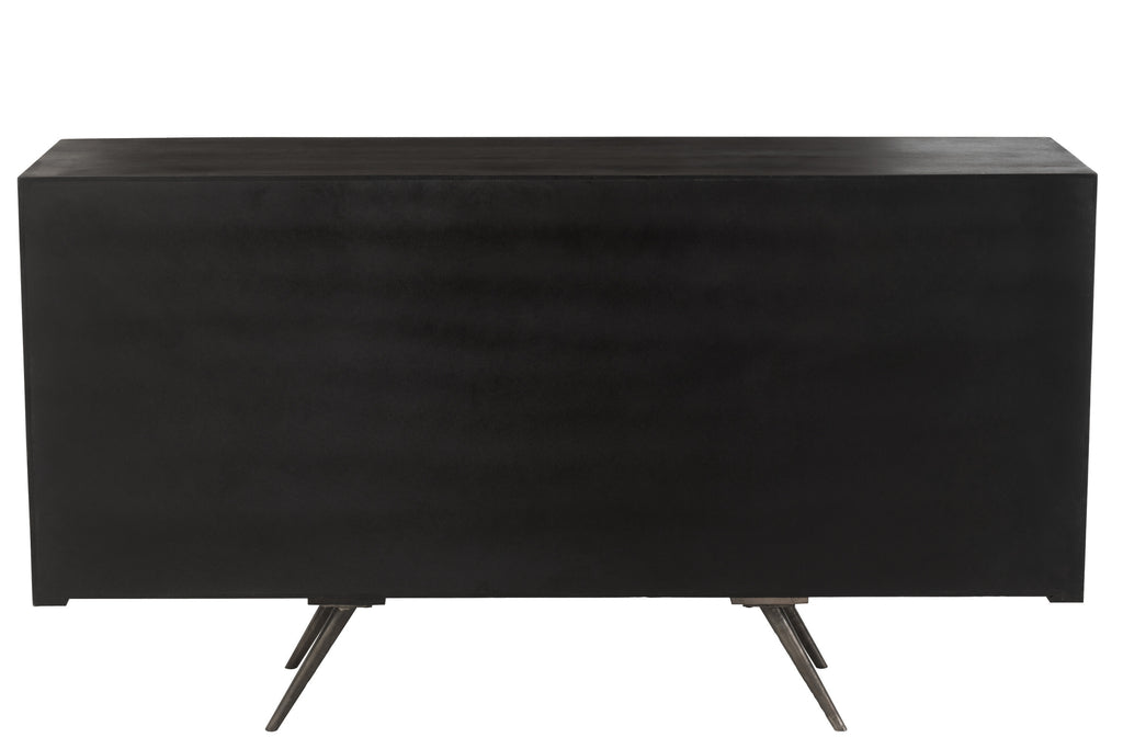 Ethnisches Design-Sideboard in Dunkelbraun