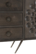 Ethnisches Design-Sideboard in Dunkelbraun