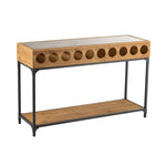 Console voor Wijnflessen Sparhout-Kast-J-Line-consol-wine-bottles-wood-nat-1-kast, rek, wijn-Breedte 38 Hoogte 76,5 Lengte 120 Gewicht 17 kg Verzameling ZOMER 2020 Kleur 1 NATUURLIJK Materiaal samenstelling SPARHOUT (60%),STAAL(20%),GLAS(20%) Intrastat-code 94036010 Montage vereist Ja-5400924011284-1128-Cerasus Homestyle