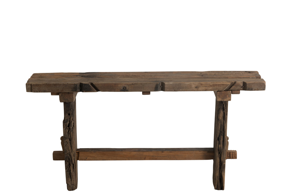 update alt-text with template Console Ruw Gerecycled Hout Bruin-Tafel-J-Line-console-rough-recycled-wood-br-2-Wandtafel-Breedte 35 Hoogte 75 Lengte 150 Gewicht 32 kg Verzameling Winter 2018 Kleur Bruin Materiaal samenstelling Gerecycled hout (100%) Montage vereist Ja Was instructies Niet wasbaar-5415203889980-88998-Cerasus Homestyle