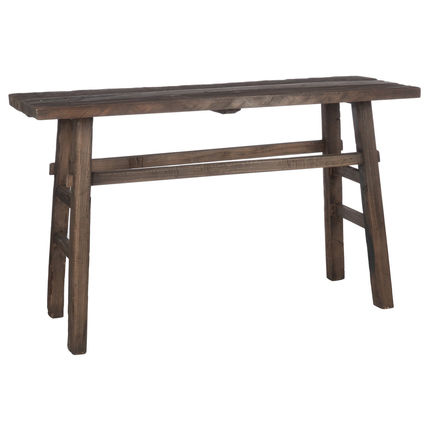 Console Bruin - Gerecycled Hout-Tafel-J-Line-Donkerbruin-Gerecycled Hout-console-wood-brown-1-buiten, outdoor, recycle, sale, Tafel-Wauw! Deze sidetable is niet alleen een stoere aanvulling voor in je interieur maar ook nog eens erg praktisch! Deze gave sidetable is van het trendy merk J-Line. Door zijn grote breedte is hij ook makkelijk in verschillende ruimtes in je huis te plaatsen en te verplaatsen. De sidetable heeft een hoogte van 85cm, een breedte van 140cm en een diepte van 50cm. Shop de