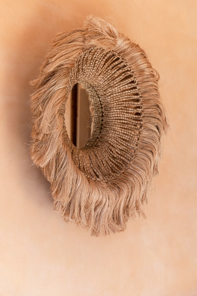 The Abaca Solomon Mirror-Naturel