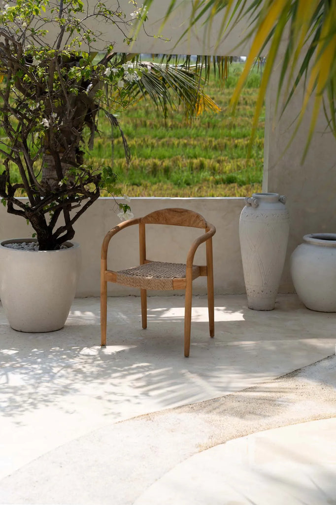 La chaise de salle à manger Amaya - Naturel - Extérieur