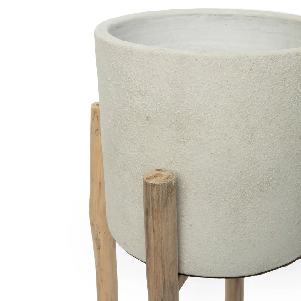 The Chalk High Planter-Concrete Naturel - L