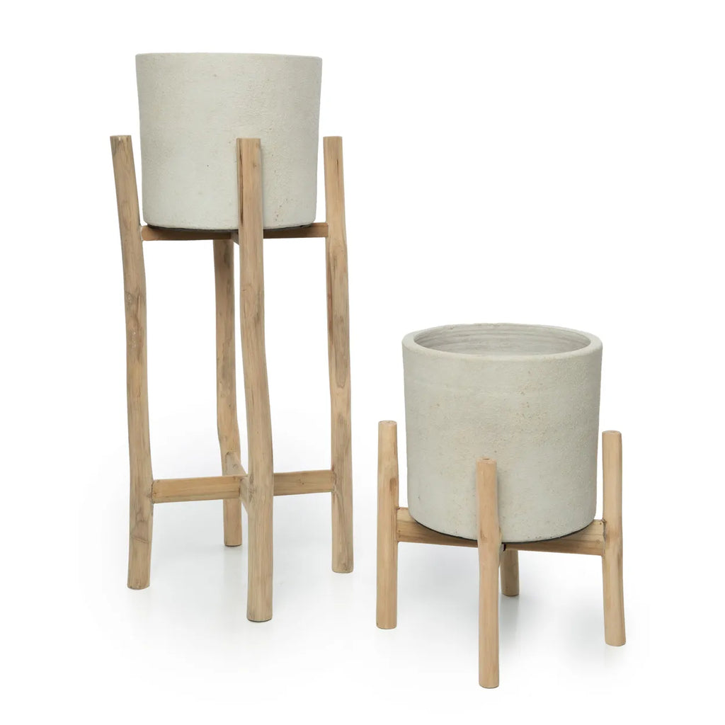 The Chalk High Planter-Concrete Naturel - L