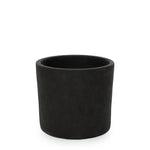 The Charcoal Tall planter - Black Natural - L