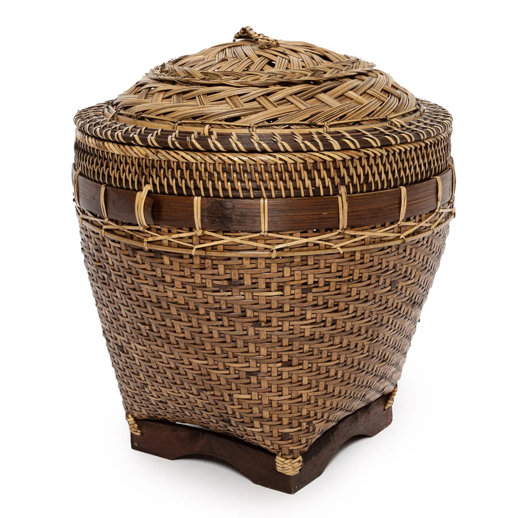 Le Panier de Rangement Colonial - Brun Naturel - L