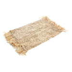 Das Fringe Raffia-Tischset, rechteckig – Natur