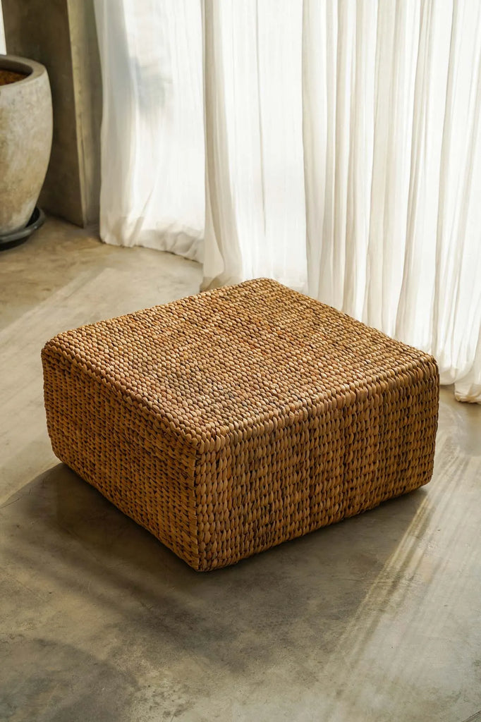 The Hyacinth Pouf Square - Natur - M