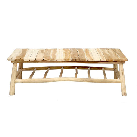 De Island Salontafel - Naturel-Tafel-Bazar Bizar-Default-de-island-salontafel-naturel-1-Tafel-Deze salontafel van massief teakhout geeft een natuurlijke zomerse sfeer! Met de hand gemaakt volgens een zeer hoge standaard, en ziet de salontafel er geweldig uit als een stijlvol alternatief voor een overdekt terras, patio of binnen lounge gebied. Hoe behandel je onze buitenmeubelen:Onze buitenmeubelen zijn bestand tegen weer en wind. Om ervoor te zorgen dat ze mooi en proper blijven, volgt u deze in