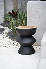 The Kulun Stool - Black Natural