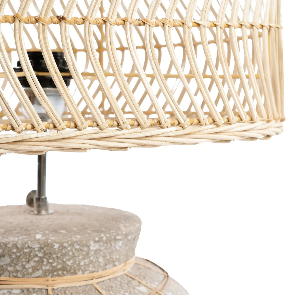 The Kythira Table Lamp-Naturel Betongray