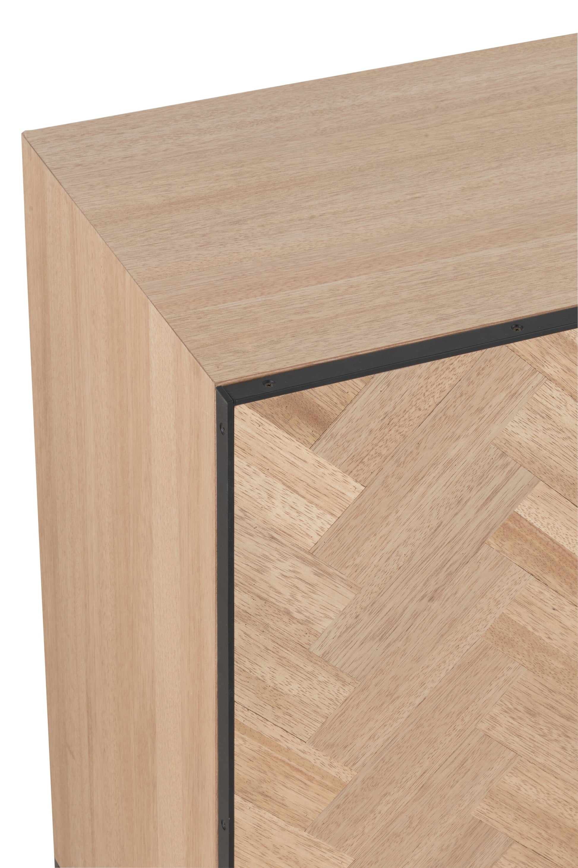 J-Line Dressoir ZigZag Naturel-Kast-J-Line-dres-4-drs-zgzg-wd-met-nat-b-6-Dressoir, kast-Breedte 40 Hoogte 87 Lengte 180 Gewicht 53,3 kg Verzameling WINTER 2022 Kleur 1 ZWART Materiaal samenstelling MDF (95%), METAAL (5%)-5400924250263-25026-Cerasus Homestyle