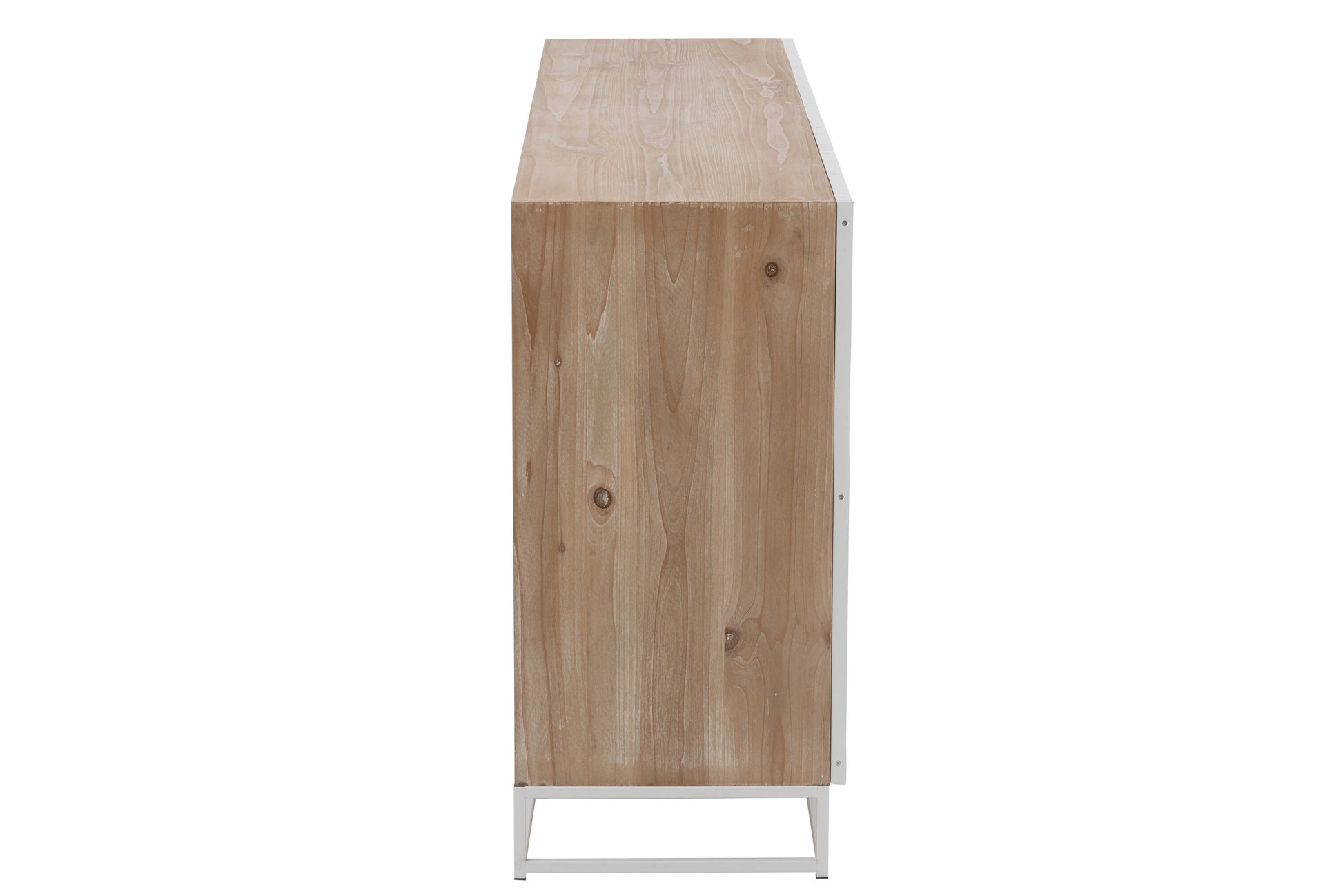 J-Line Dressoir Naturel/Wit-Kast-J-Line-dres-4-drs-zgzg-wd-met-nat-wh-3-Dressoir, kasten-Breedte 42 Hoogte 86 Lengte 180 Gewicht 52,25 kg Verzameling WINTER 2022 Kleur 1 NATUREL Materiaal samenstelling MDF (95%), METAAL (5%)-5400924250171-25017-Cerasus Homestyle