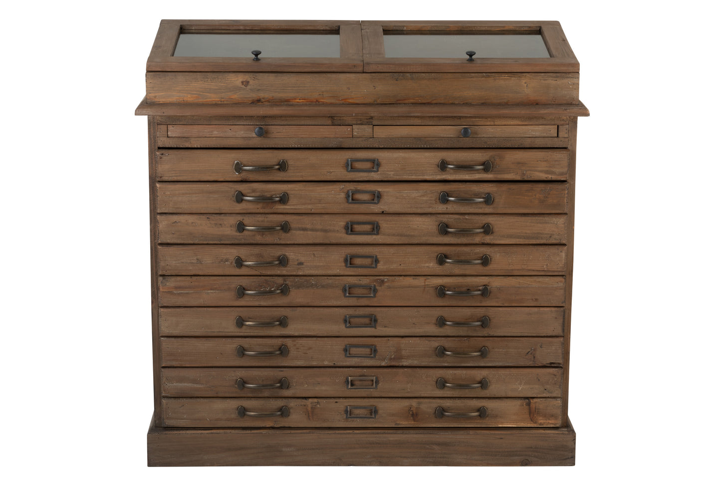 Ladekast met Display Hout & Glas-Kast-J-Line-Hout-Donkerbruin-dresser-with-display-wood-bro-4-dressoire, kast, slaapkamer, Woonkamer-Breedte 46,5 Hoogte 108,5 Lengte 110 Gewicht 49,2 kg Verzameling WINTER 2019 Kleur 1 BRUIN Materiaal samenstelling GERECYCLED HOUT(82%),GLAS(3%),TRIPLEX(15%)-5415203959799-95979-Cerasus Homestyle