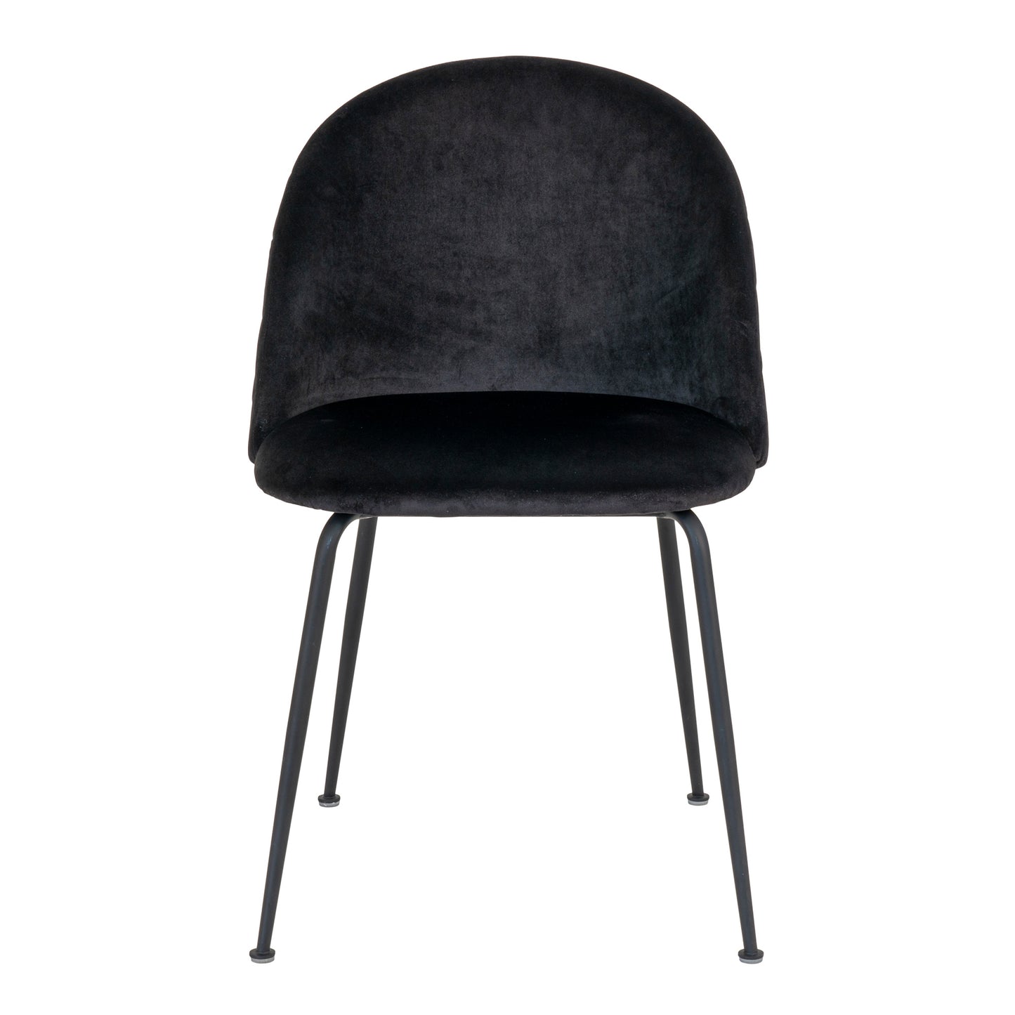 Geneve Dining Chair - Stoel in zwart velours - set van 2-Stoel-House Nordic-geneve-dining-chair-chair-in-black-velvet-with-black-legs-hn1207-2-eetkamerstoel, stoel-Stoel van zwart fluweel met zwarte poten\nHN1207 Materiaal Fluweel, staal Kleur Zwart-5713917017270-1001258-Cerasus Homestyle