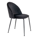 Geneve Dining Chair - Stoel in zwart velours - set van 2-Stoel-House Nordic-geneve-dining-chair-chair-in-black-velvet-with-black-legs-hn1207-3-eetkamerstoel, stoel-Stoel van zwart fluweel met zwarte poten\nHN1207 Materiaal Fluweel, staal Kleur Zwart-5713917017270-1001258-Cerasus Homestyle