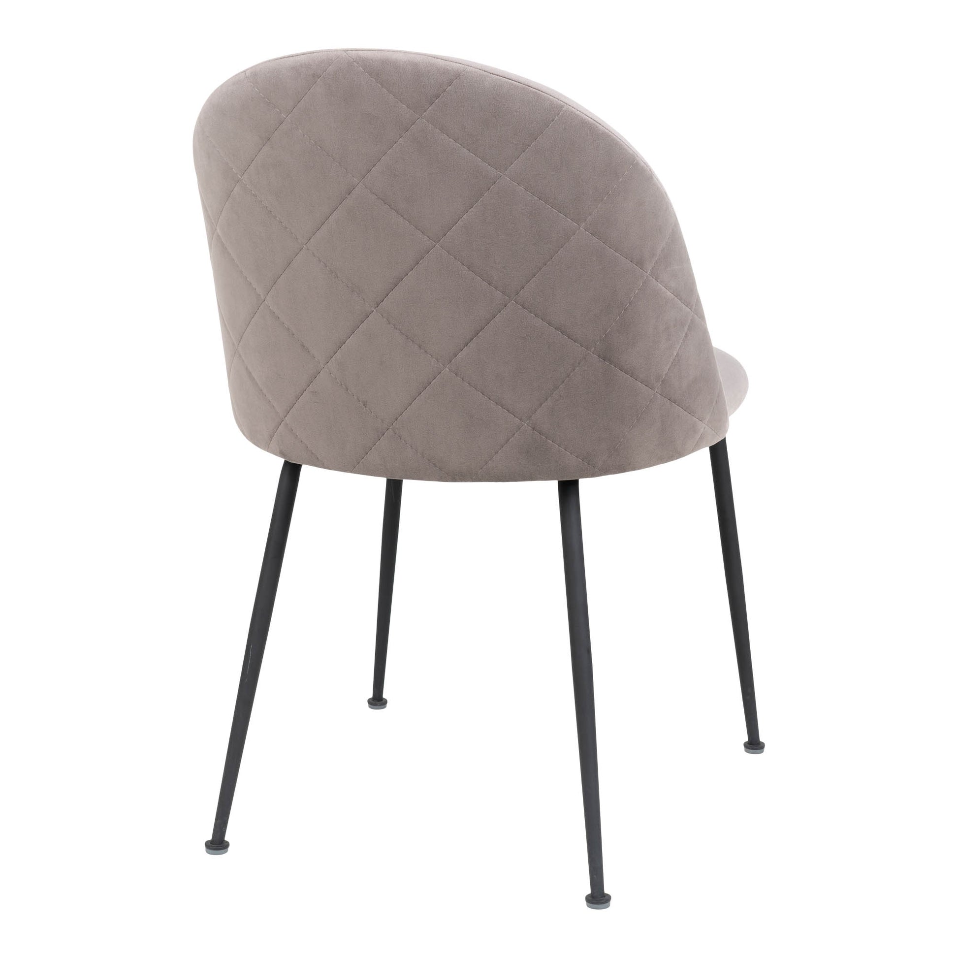 Geneve Dining Chair - Stoel in grijs velours - set van 2-Stoel-House Nordic-geneve-dining-chair-chair-in-grey-velvet-with-black-legs-hn1213-5-eetkamerstoel, stoel-Stoel van grijs fluweel met zwarte poten\nHN1213 Materiaal Fluweel, staal Kleur Grijs-5713917002184-1001257-Cerasus Homestyle