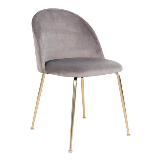 Geneve Dining Chair - Stoel in grijs velours met poten in messing look - set van 2-Stoel-House Nordic-geneve-dining-chair-chair-in-grey-velvet-with-legs-in-brass-look-hn1213-1-eetkamerstoel, keuken, MIN2, stoel, Woonkamer-Stoel in grijs fluweel met poten in messinglook\nHN1213 Materiaal Fluweel, staal Kleur Grijs-5713917002177-1001252-Cerasus Homestyle