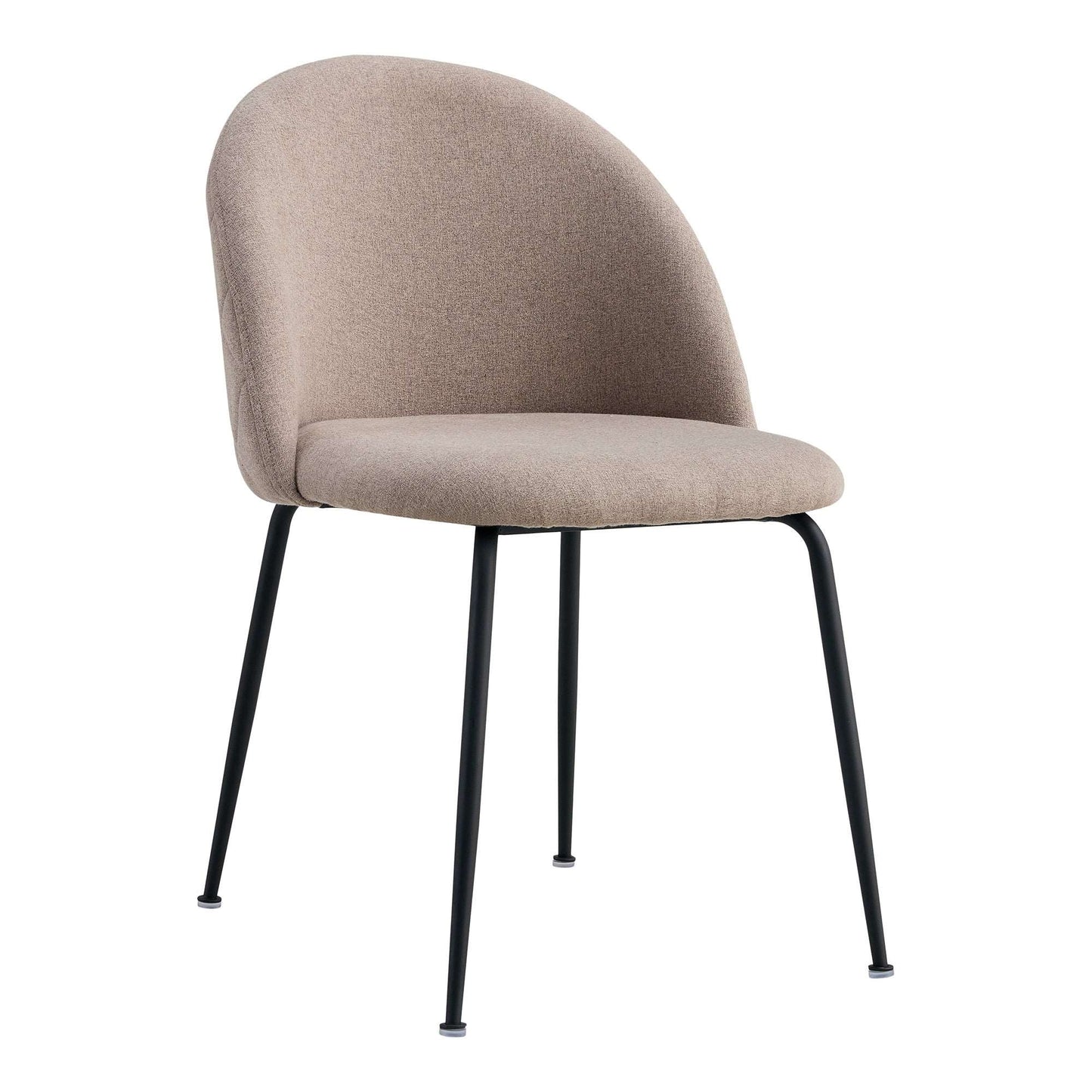 Geneve Dining Chair - Eetkamerstoel Steenkleur - set van 2-Stoel-House Nordic-geneve-dining-chair-dining-chair-stone-with-black-legs-hn1231-set-of-2-1-eetkamerstoel, keuken, stoel-Eetkamerstoel, steen met zwarte poten, HN1231 Materiaal Stof, staal Kleur Steen-5713917025251-1001259-Cerasus Homestyle