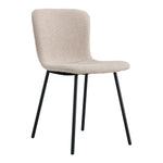 Halden Dining Chair - Eetkamerstoel in bouclé, beige - set van 2-Stoel-House Nordic-halden-dining-chair-dining-chair-in-boucle-beige-with-black-legs-hn1233-set-of-2-1-eetkamerstoel, stoel-Eetkamerstoel in bouclé, beige met zwarte poten, HN1233 Materiaal Stof, staal Kleur Beige-5713917025268-1001105-Cerasus Homestyle