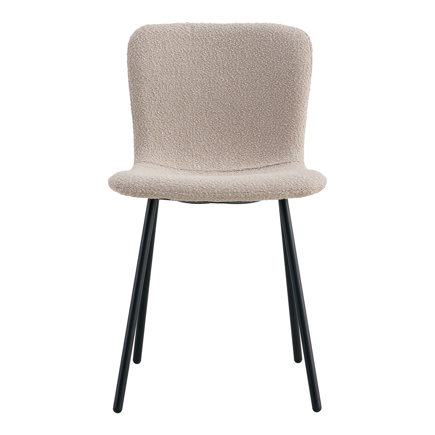 Halden Dining Chair - Eetkamerstoel in bouclé, beige - set van 2-Stoel-House Nordic-halden-dining-chair-dining-chair-in-boucle-beige-with-black-legs-hn1233-set-of-2-2-eetkamerstoel, stoel-Eetkamerstoel in bouclé, beige met zwarte poten, HN1233 Materiaal Stof, staal Kleur Beige-5713917025268-1001105-Cerasus Homestyle