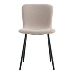 Halden Dining Chair - Eetkamerstoel in bouclé, beige - set van 2-Stoel-House Nordic-halden-dining-chair-dining-chair-in-boucle-beige-with-black-legs-hn1233-set-of-2-2-eetkamerstoel, stoel-Eetkamerstoel in bouclé, beige met zwarte poten, HN1233 Materiaal Stof, staal Kleur Beige-5713917025268-1001105-Cerasus Homestyle