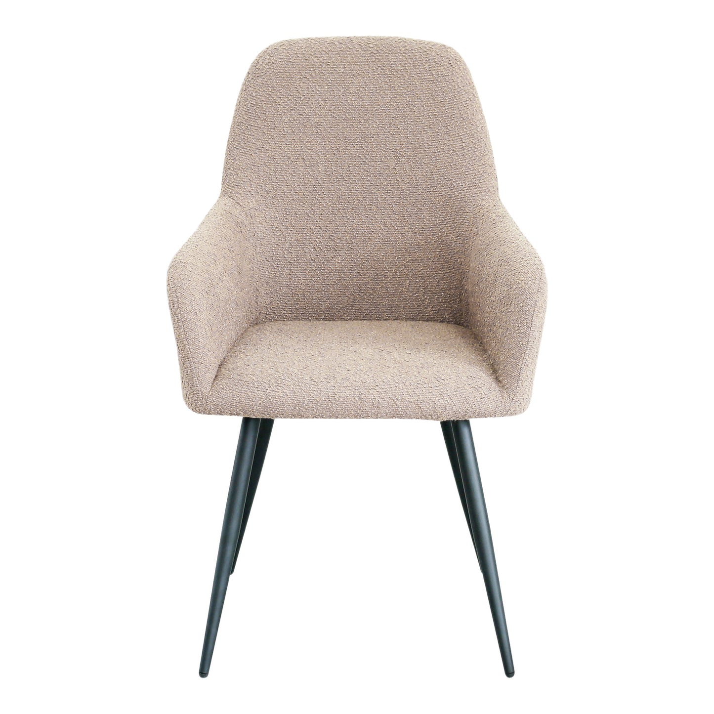 Harbo Dining Chair - Eetkamerstoel in bouclé, beige - set van 2-Stoel-House Nordic-harbo-dining-chair-dining-chair-in-boucle-beige-with-black-legs-hn1233-set-of-2-2-eetkamerstoel, keuken, stoel-Eetkamerstoel in bouclé, beige met zwarte poten, HN1233 Materiaal Stof, staal Kleur Beige-5713917025299-1001164-Cerasus Homestyle