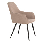 Harbo Dining Chair - Chaise de salle à manger en bouclé, beige - lot de 2