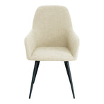 Harbo Dining Chair - Eetkamerstoel in bouclé Wit - set van 2-Stoel-House Nordic-harbo-dining-chair-dining-chair-in-boucle-white-with-black-legs-hn1232-set-of-2-1-eetkamerstoel, keuken, MIN2, stoel, Woonkamer-Materiaal Stof, staal Kleur Wit-5713917025282-1001163-Cerasus Homestyle